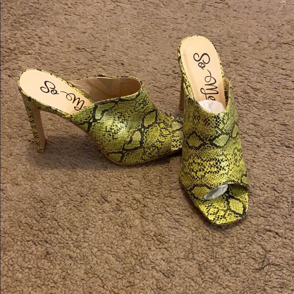 Snake skin heels